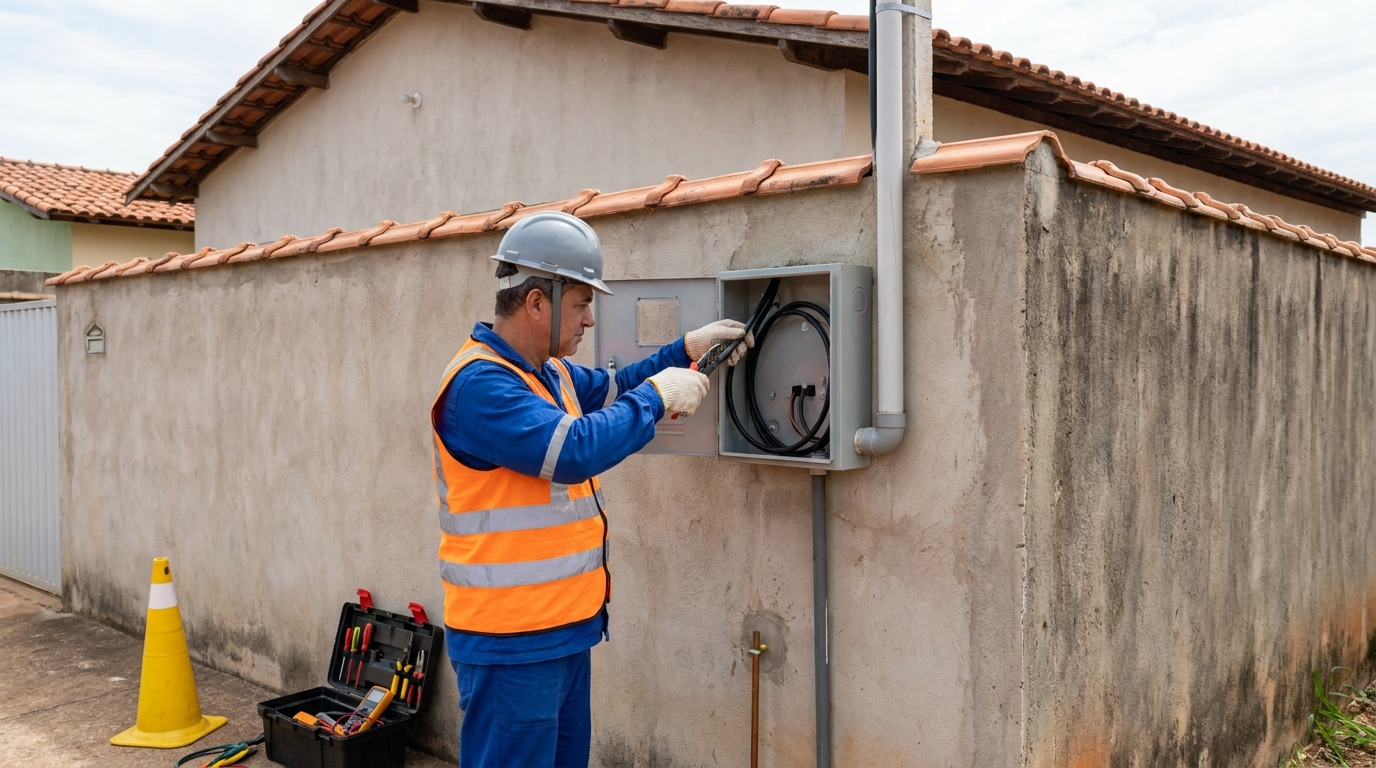 Instalacao de padrao de energia profissional em Belém‑PA